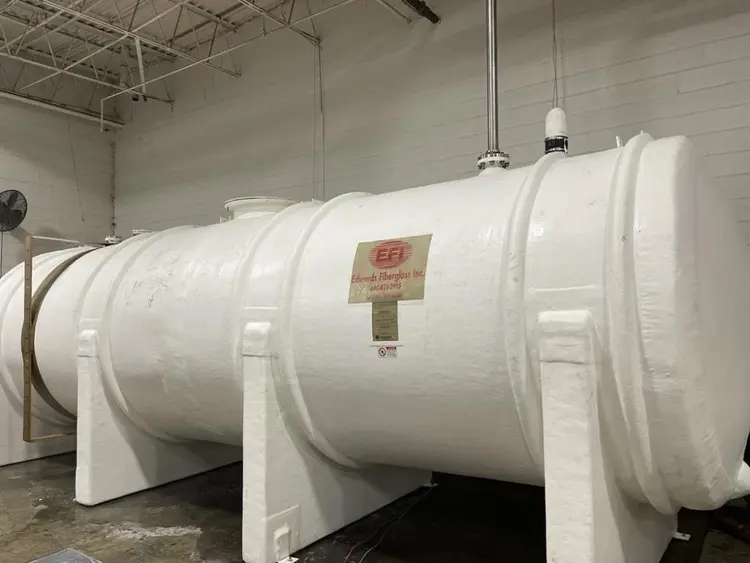 Used 2013 EDWARDS Fiberglass Horizontal Tank Stainless Steel Tanks Illinois US | M&M Equipment Corp. #234850