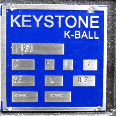 NEW KEYSTONE F180 VALVE K BALL F180-C-H-T-2-SE-L-012 KEA-2A12