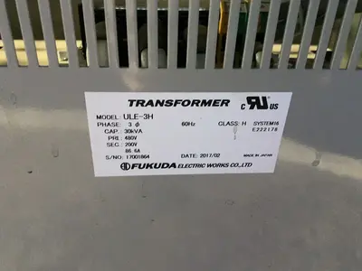 Used 2017 FUKUDA LE3H Transformers Ohio US | HGR 24 #1186172
