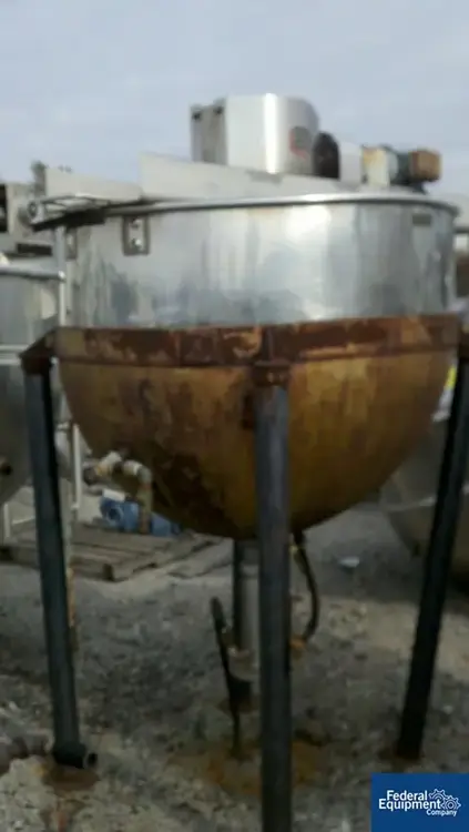 Used Lee Industries 250 Gal Lee Industries Twin Motion Kettle, S/S, 135# Stainless Steel Tanks Ohio US | Federal Equipment Company #125427