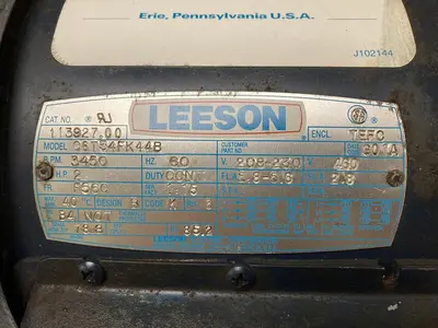 USED LEESON ELECTRIC CO 113927.00