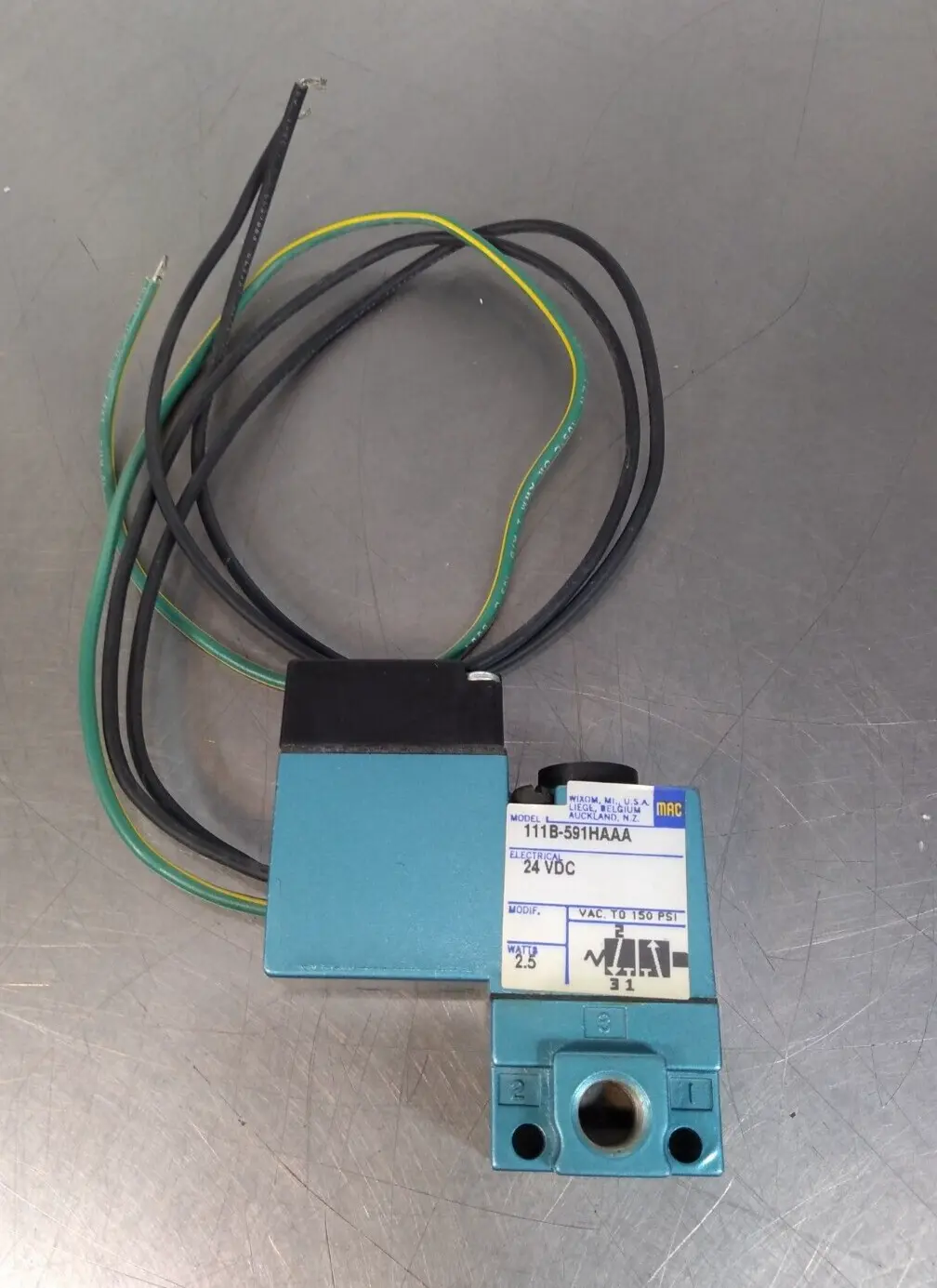 MAC 111B-591HAAA 24VDC 150Psi Loc5C3