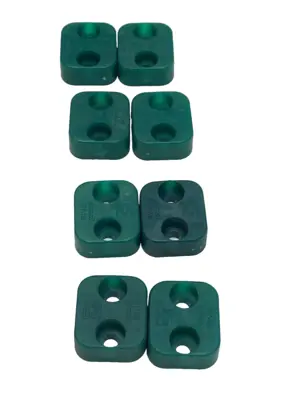 Stauff Gr.1A Clamp Body Tube Mount, Green DIN 3015 LOT OF 4 PAIRS