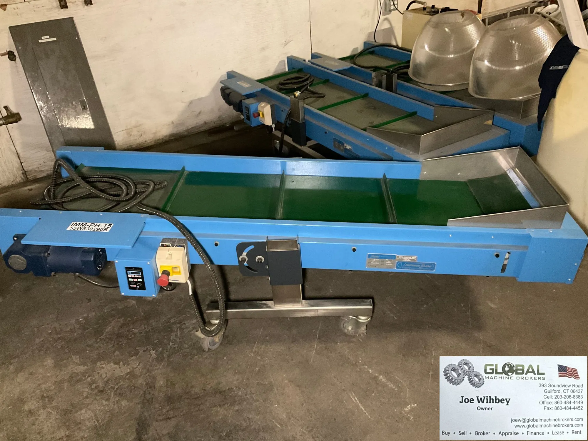 SHINI PNL-4-L2000 PVC Belt Conveyor 22"x7ft