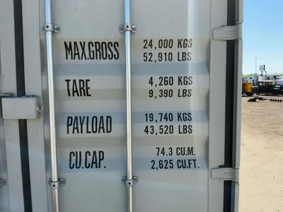 2026 40’L x 8’W x 9’ 6”T High Cube Shipping/Ground Container, swing doors on one end and four sets o...