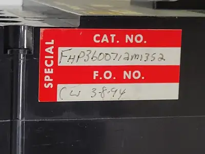 USED SQUARE D FHP3600712M1352