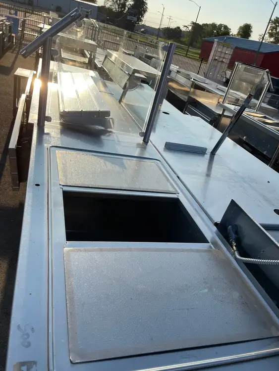 Used Falcon Restaurant Supply Used 60" Stainless Steel 3 compartment Ice Down Bar Table - SS161 Food Displays Illinois US | Falcon Restaurant Supply #1376032