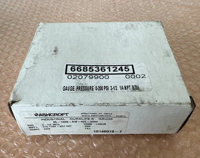NEW Ashcroft 35 1009 AW 02L 200#