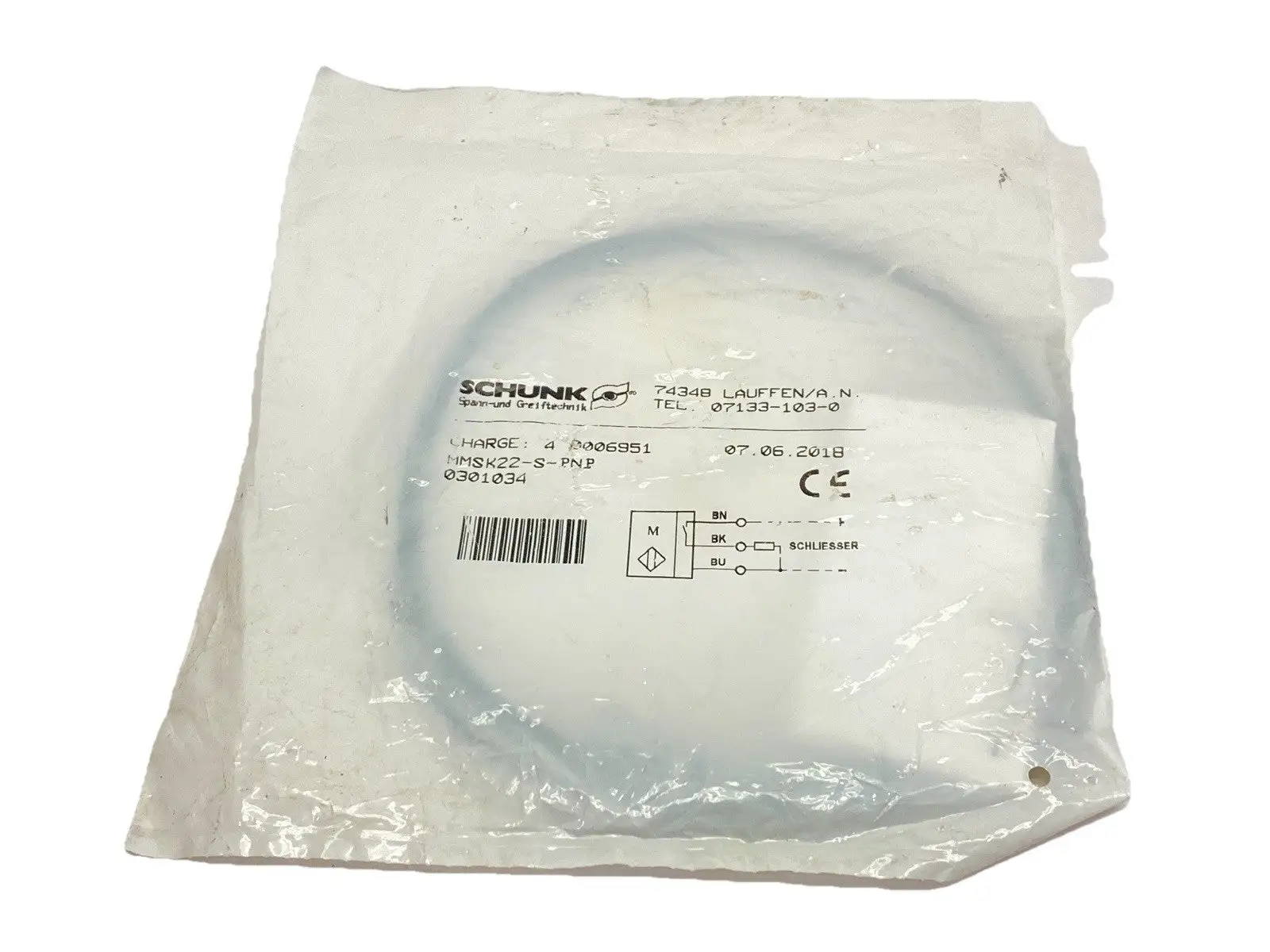 NEW SCHUNK MAGNETIC SWITCH SENSOR 0301034