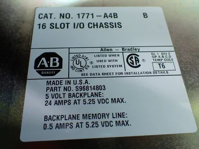 Used ALLENBRADLEY 1771A4B PLC Chassis Ohio US | HGR 24 #1095194
