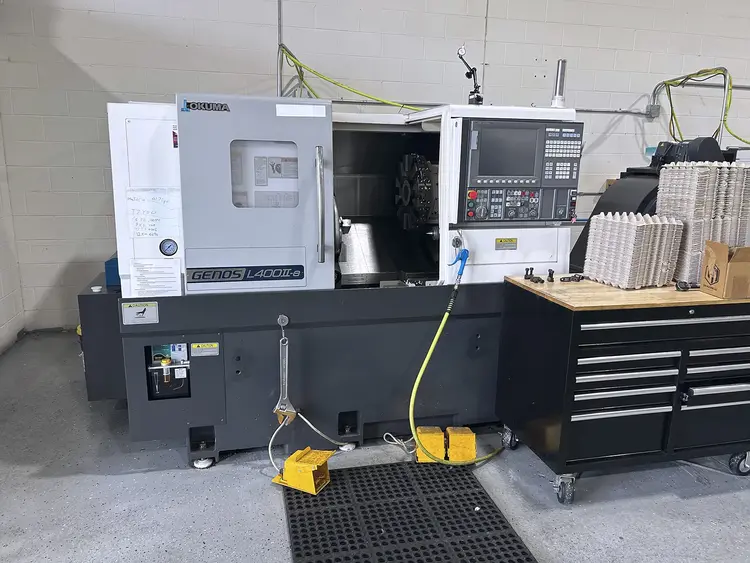 Used 2021 OKUMA GENOS L400II-E CNC Lathes Illinois US | Machinery Marketing International #1407233