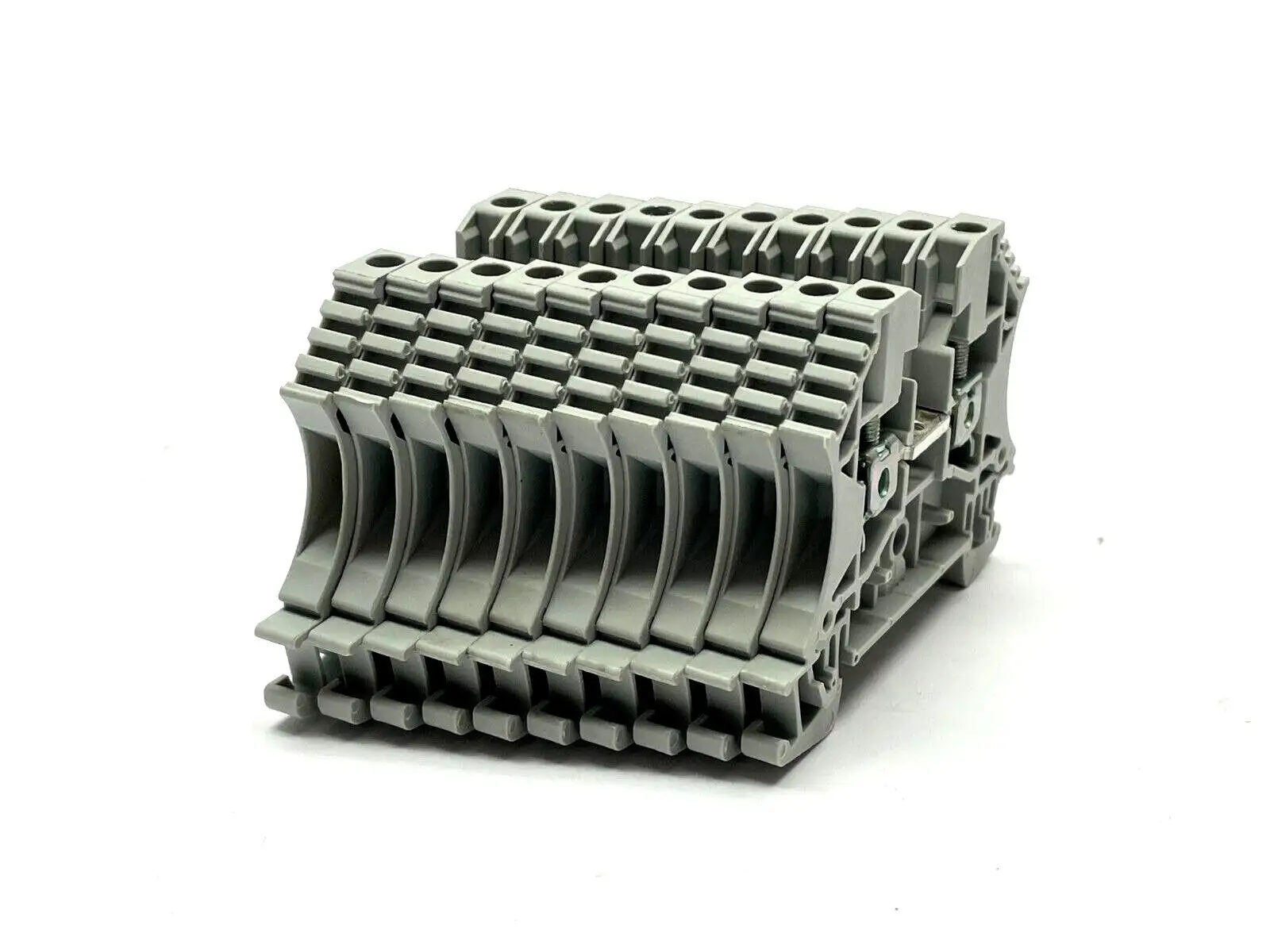1492-J3 | Allen Bradley  Terminal Block 25A 600V 2.5mm Feed Through Gray LOT OF 10 - Used