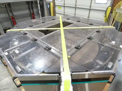 Shibuya Hoppmann Norwalt Aerosol Can Puck Sorter Inserter Line w/ Feeder Hopper