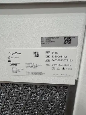 Used 2023 ZIMMER CRYO ONE SUB Z CHILLER, CARTESSA SUB-Z CRYO Thermal Processing Ovens/Cryo Chambers Texas US | Midwest Medical #1494084