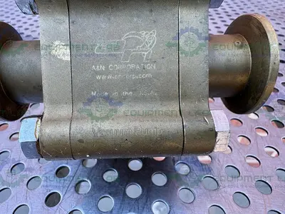 USED A&N CORPORATION C1100-QF25 BRASS BALL VALVE 1X10-8 TORR W/ 1 1/2" SANITARY FITTING