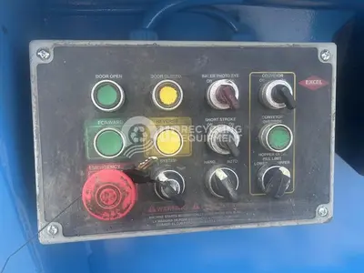 USED EXCEL EX-63 CLOSED DOOR BALER WITH CONVEYOR