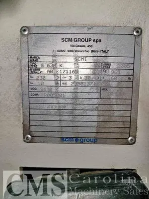 USED 2005 SCMI S630K 24" PLANER