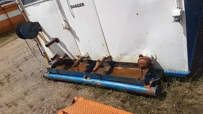 USED NATIONAL JWS-300L 4X5 TRIPLEX WELL SERVICING REVERSING MUD PUMP PACKAGE