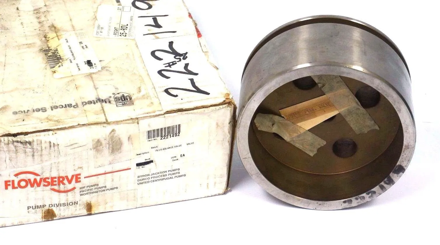 NEW FLOWSERVE 2221492 PLUG: BALANCE VALVE 22214S