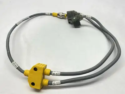 Turck VB2-RS 4.5T-0.3/2TC9S 2-L653-0.3/0.3 Junction Splitter Cable UX00218