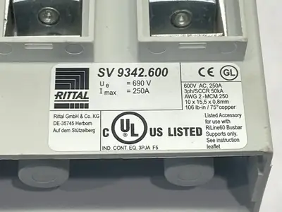 Used Rittal RiLine 60 Busbar Adapter Electrical Fittings Michigan US | Maverick Industrial Sales #1401301