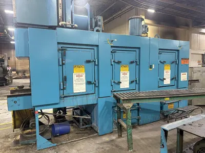 24" x 24" RANSOHOFF 3-STAGE STEEL MESH CONVEYOR PASS THROUGH PARTS WASHER: YOBRO #24301