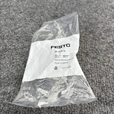 New | in-Stock Festo QS-G3/8-16 Parts (Hydraulics and Pneumatics) California US | Davliegogo LLC #1707021