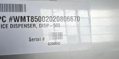 59-0041 Kloppenberg DISP-500 Ice Dispenser Bagger