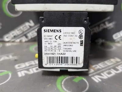 Lot of 4 Siemens 3RT1025-1B SIRIUS Contactor Assemblies 40A Used