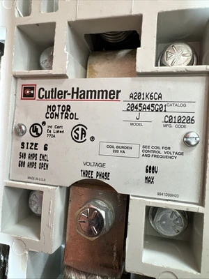 NEW Cutler-Hammer A201K6CAC
