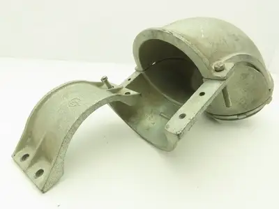 NA Metallic Flex Squeeze Connector 4" 90° Elbow Zinc Die Cast