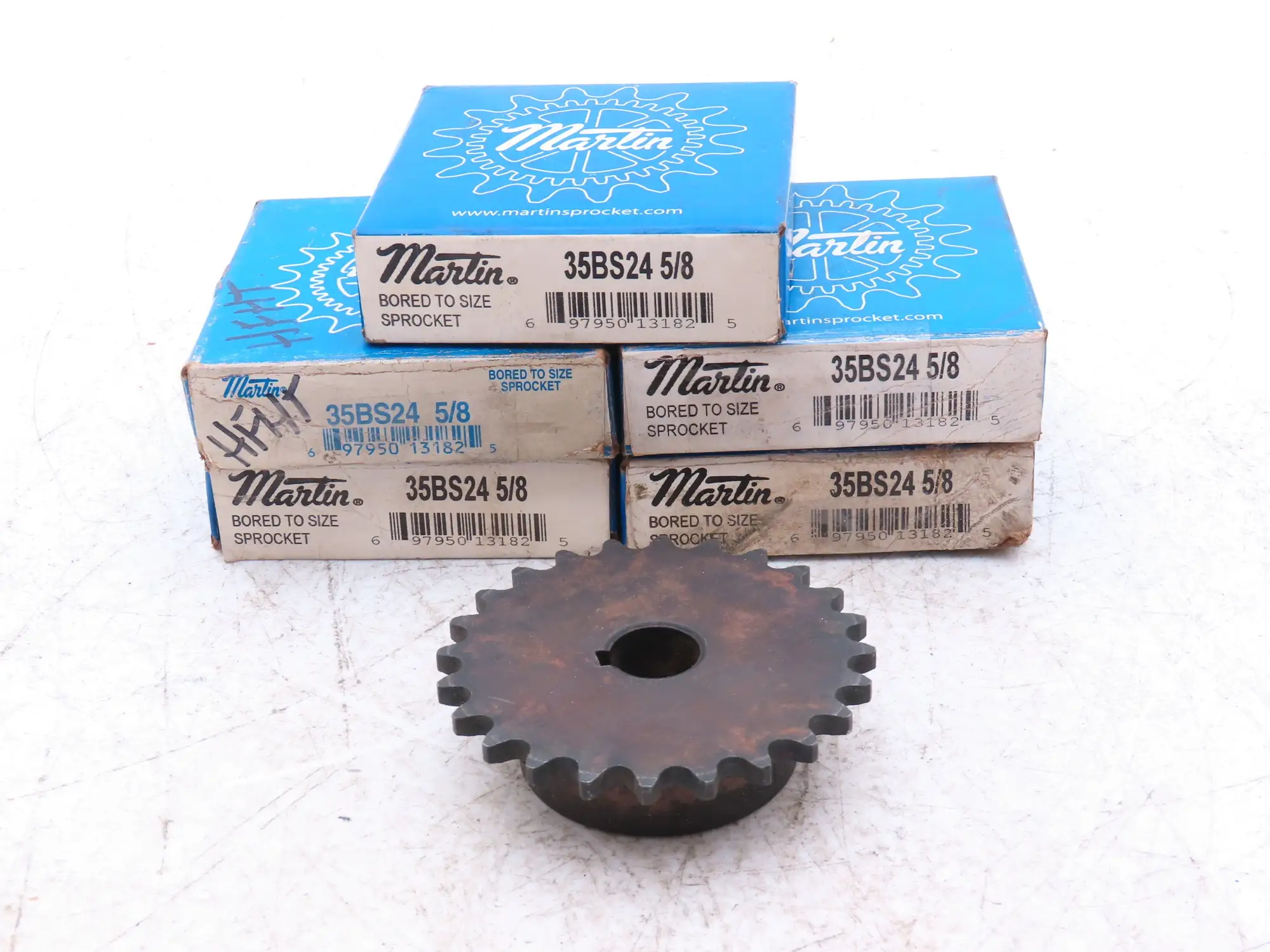 Martin 35BS24 5/8 #35 Roller Chain Sprocket 24-Tooth 5/8" Bore  Lot of 5