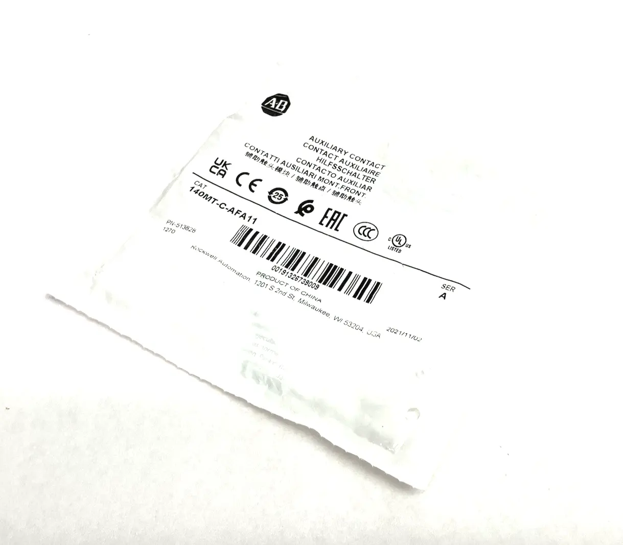 140MT-C-AFA11 | Allen Bradley  Ser. A Auxiliary Contact - New