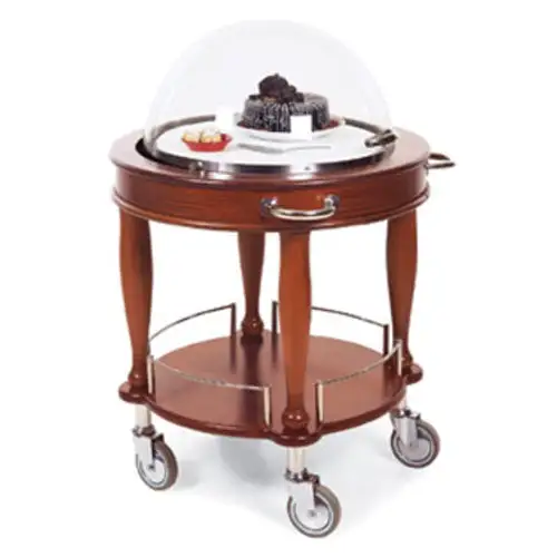 Geneva Round Dessert Cart w/ Domed Design (70021)