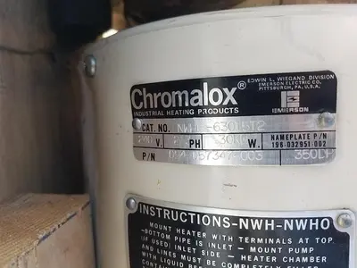 Heater, Electric, Chromalox, 30 KW, Circulation #S743734