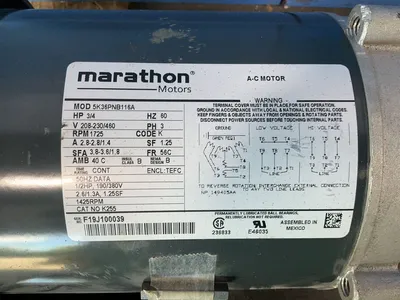 Used MARATHON ELECTRIC 5K36PNB116A Motors (misc) Ohio US | HGR 24 #1446092