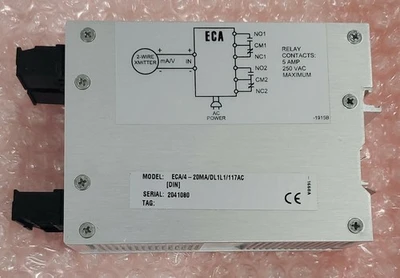 NEW Moore Insustries ECA/4-20MA/DL1L1/117AC [DIN]