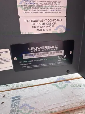USED UNIVERSAL LASER SYSTEMS ILS9.75 LASER SYSTEM 36" X 24", 100 WATTS, MFG 2019