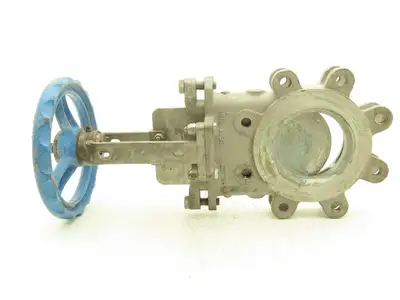Velan L12-0310C-13SL 4" 316 Stainless Knife Gate Valve Rising Stem Metal Seat
