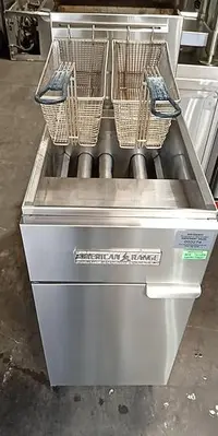 American Range 50 lb. All Stainless Gas Deep Fat Fryer - 120,000 BT, AF-45-50