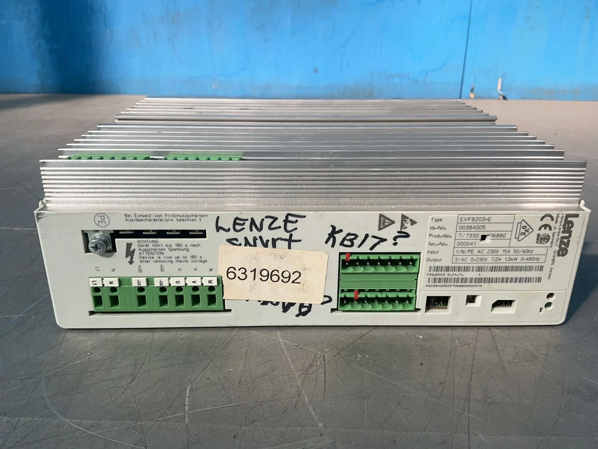 Used LENZE EVF8203E Variable Speed Drives Ohio US | HGR 24 #1709069