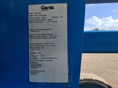USED 2015 Genie Z-40/23N RJ