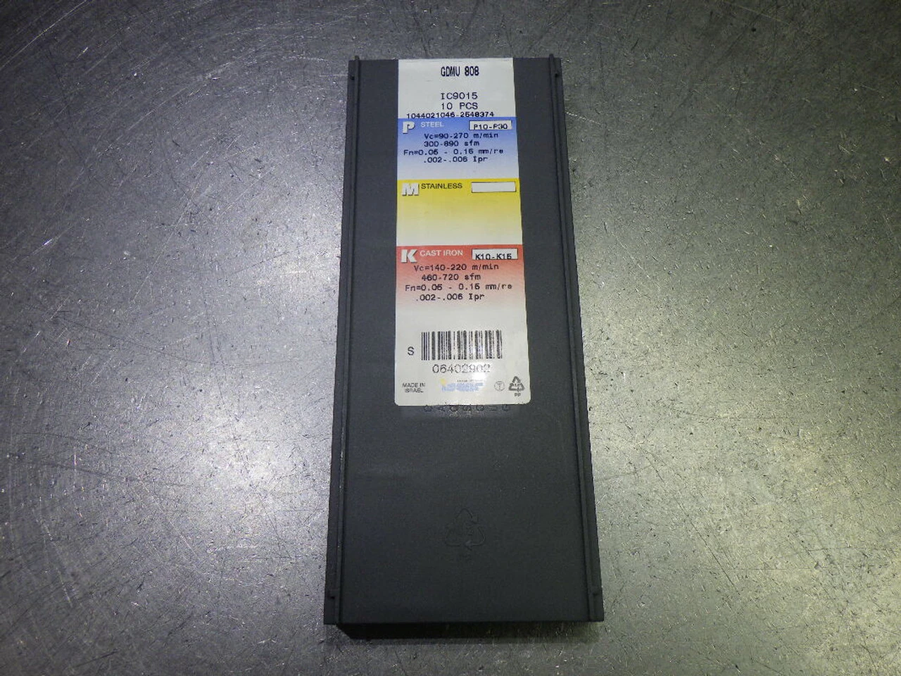Iscar Carbide Grooving/Parting Inserts QTY10 GDMU 808 IC9015 (LOC2293A)