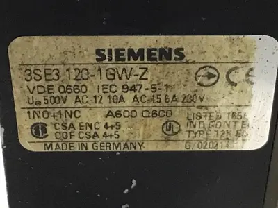 USED SIEMENS 3SE3 120-1GW-Z