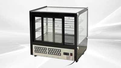 171-0272 Black Countertop Self Contained Bakery Cooler Case