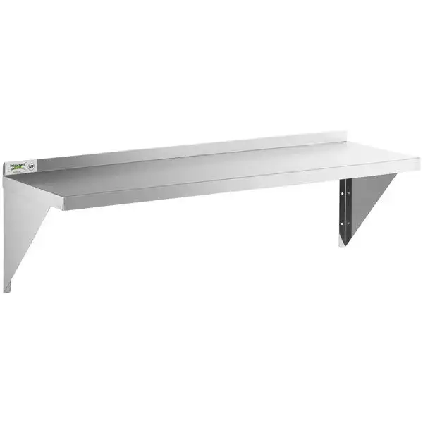 New | in-Stock Regency New Regency 18 Gauge Stainless Steel 15" x 48" Solid Wall Shelf - COZ Racks/Shelving Illinois US | Falcon Restaurant Supply #1375265