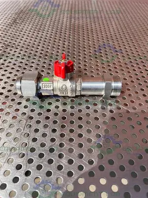 NEW CHEMGLASS STAINLESS STEEL BALL VALVE MALE TO FEMALE 1/2"