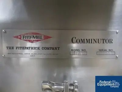 USED Fitzpatrick Fitzpatrick D6A Fitzmill, Containment, Screw Feed, S/S
