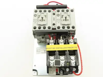 Allen Bradley 505-TOD Size 00 Reversing Starter Contactor 32A 600V 3PH 120V Coil