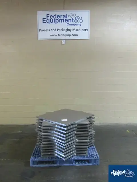 Used Unknown 24 Stainless Steel Perforated Trays. Drying Oven Ohio US | Federal Equipment Company #126046